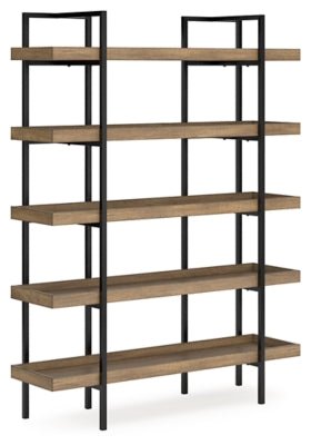 Ashley Light Brown Montia Bookcase - H632 - 70 - Home Elegance USA - 1