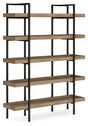 Ashley Light Brown Montia Bookcase | Home Elegance USA