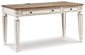 Ashley White/Brown Realyn Home Office Desk | Home Elegance USA