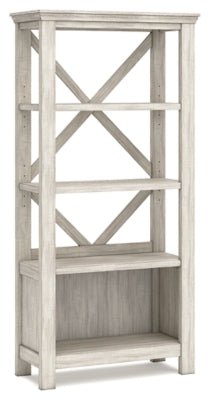 Ashley Whitewash Carynhurst Large Bookcase - H755 - 17 - Home Elegance USA - 1