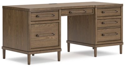 Ashley Brown Roanhowe Home Office Desk - H769 - 21 - Home Elegance USA - 1