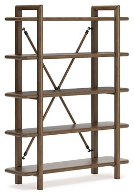 Ashley Brown Roanhowe Bookcase - H769 - 70 - Home Elegance USA - 1