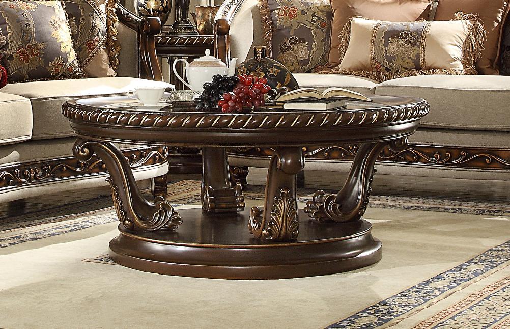 HD-1623 Traditional Living Room Set by Homey Design – Solid Wood