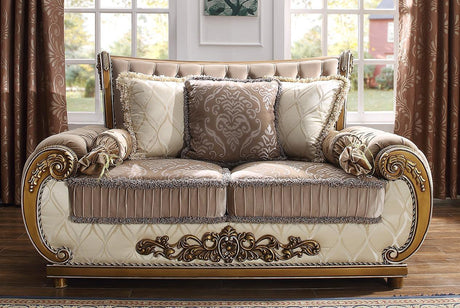 HD-25 Traditional Sofa and Loveseat by Homey Design Furniture Homey Design Furniture