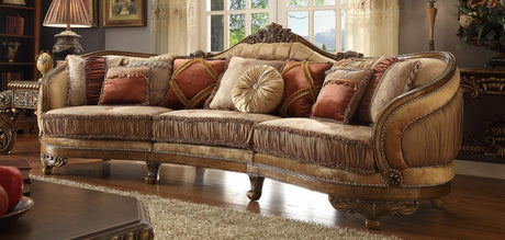 HD-458 Traditional Sectional Sofa in Luxury Sandy Rich Fabric by Homey Design Furniture Homey Design Furniture