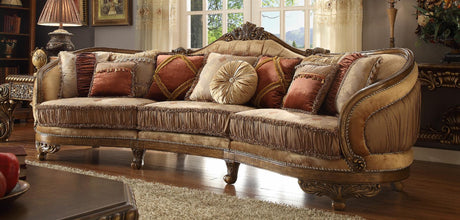 HD-458 Traditional Sectional Sofa in Luxury Sandy Rich Fabric by Homey Design Furniture Homey Design Furniture