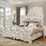 HD-8008i Bedroom Set in Ivory Finish by Homey Design