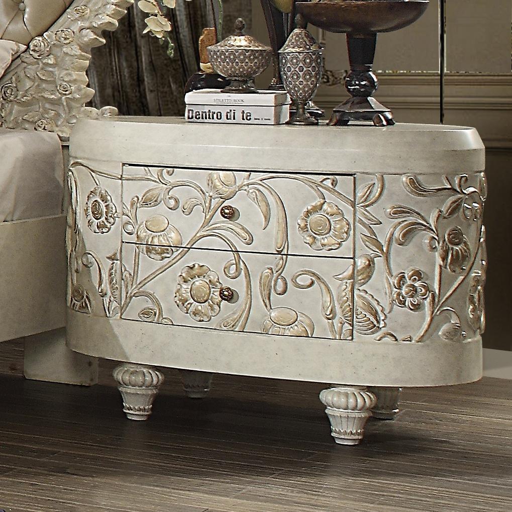 Emily distressed deals demilune console table