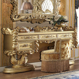 HD-8086 Bedroom Set in Gold Finish by Homey Design