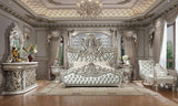 HD-8088 Bedroom Set in Metallic Silver Finish by Homey Design