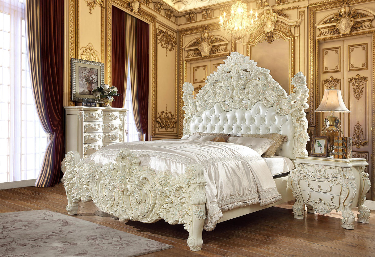 HD-8089 Bedroom Set in White Finish by Homey Design