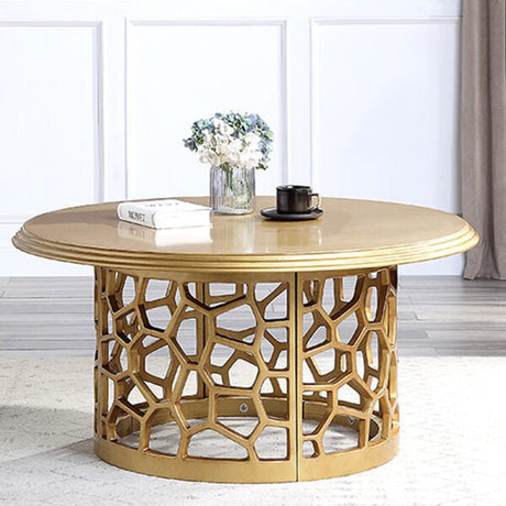 HD-8913 Gold Coffee Table - Homey Design