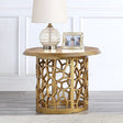 HD-8913 Gold End Table - Homey Design