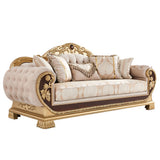 HD-9016 Living Room Set Fabric Upholstered with Solid Wood Frame | Homey Design