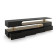 Harmony Media Console Modern Walnut & Lucent Bronze | Caracole Modern