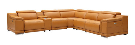 Hartley 6-Piece Sectional Leather w/3 Power Recliners | BH Design - sold by Home Elegance USA