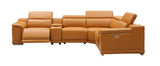 Hartley 6-Piece Sectional Leather w/3 Power Recliners | BH Design - Home Elegance USA