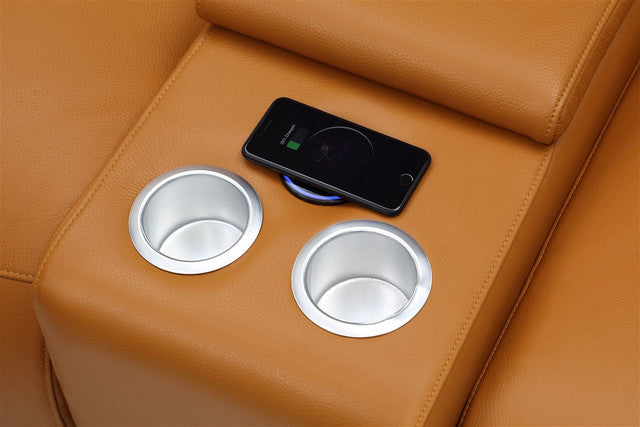 Hartley 6-Piece Sectional Leather w/3 Power Recliners | BH Design - Home Elegance USA