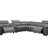 Hartley 6-Piece Sectional Leather w/3 Power Recliners | BH Design - Home Elegance USA