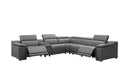 Hartley 6-Piece Sectional Leather w/3 Power Recliners | BH Design - sold by Home Elegance USA