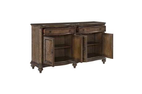 Heath Court Buffet in Brown Oak Traditional by Homelegance Homelegance Furniture