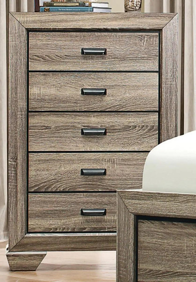 Homelegance Beechnut 5 Drawer Chest In Natural 1904-9