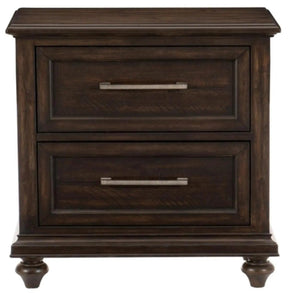 Cardona Nightstand In Driftwood Charcoal 1689-4 | Homelegance
