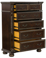 Homelegance Catalonia 5 Drawer Chest In Cherry 1824-9