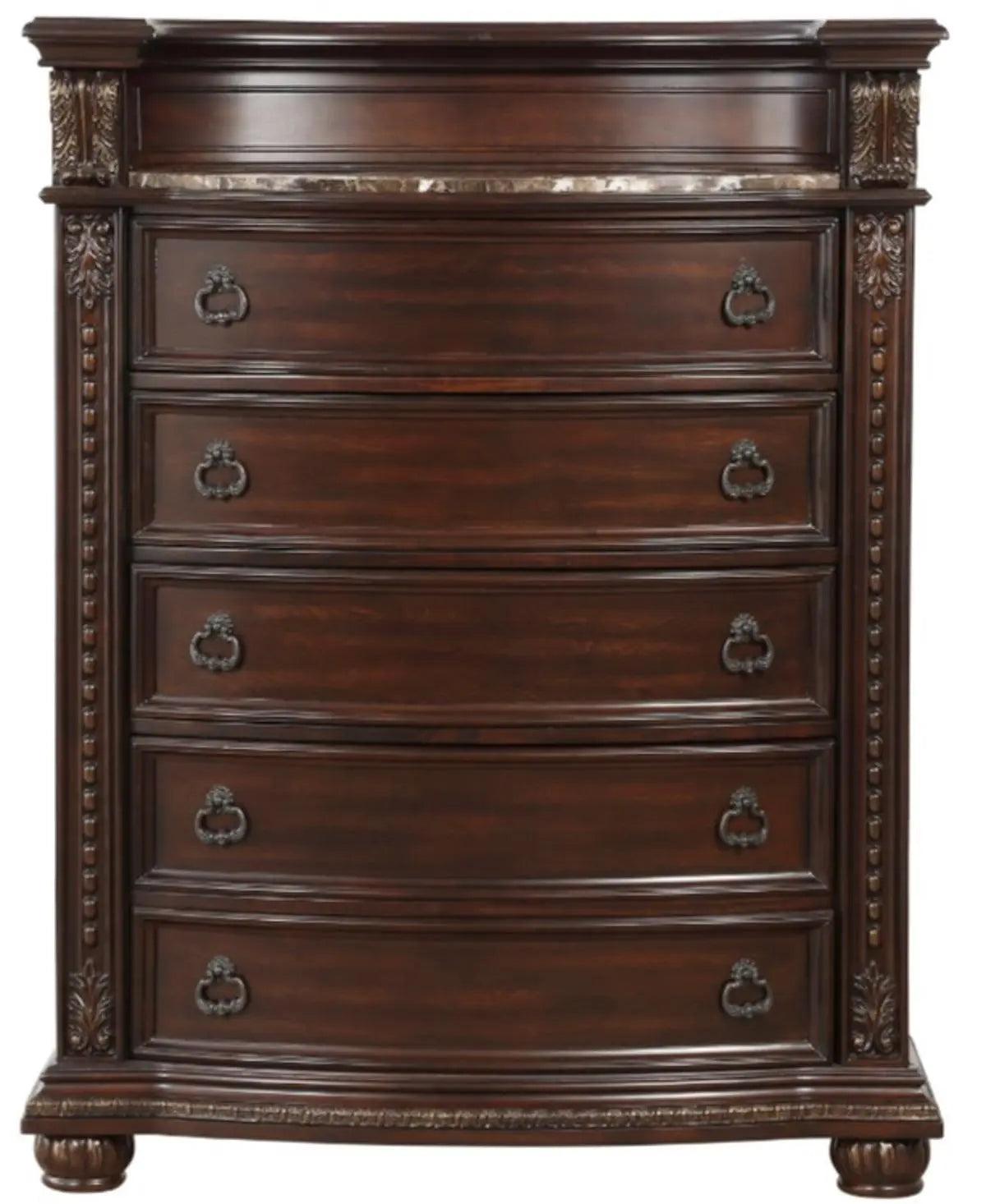 Homelegance Cavalier Chest In Dark Cherry 1757-9