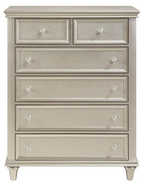 Celandine 6 Drawer Chest In Silver 1928-9 | Homelegance