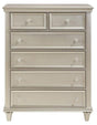 Celandine 6 Drawer Chest In Silver 1928-9 | Homelegance