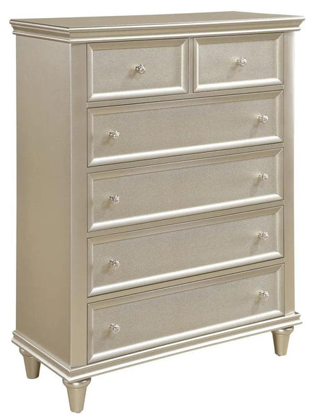 Celandine 6 Drawer Chest In Silver 1928-9 | Homelegance