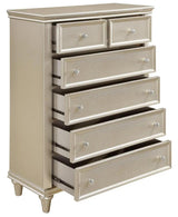 Homelegance Celandine 6 Drawer Chest In Silver 1928-9