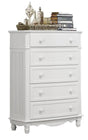 Clementine 5 Drawer Chest In White B1799-9 | Homelegance