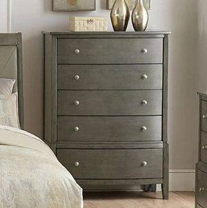 Homelegance Cotterill 5 Drawer Chest In Gray 1730Gy-9