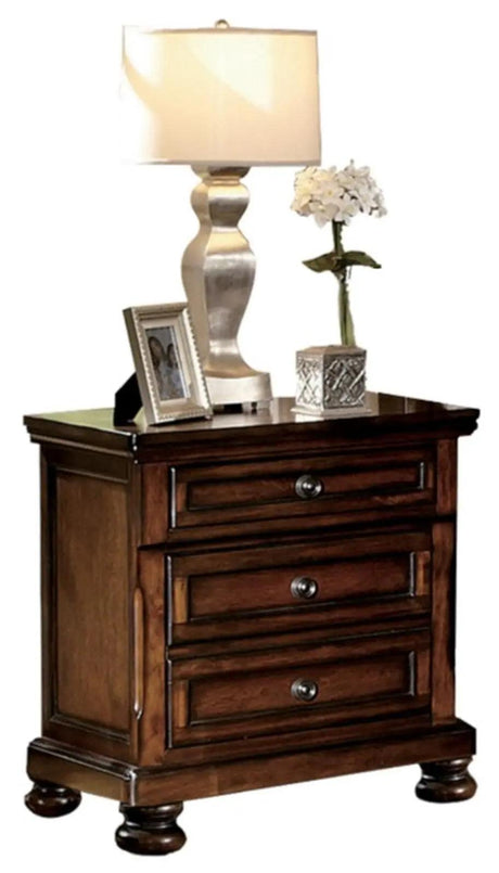 Homelegance Cumberland Nightstand In Brown Cherry 2159-4