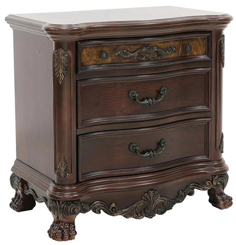 Homelegance Deryn Park 3 Drawer Nightstand  In Cherry 2243-4