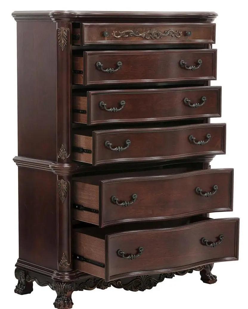 Homelegance Deryn Park 6 Drawer Chest In Cherry 2243-9