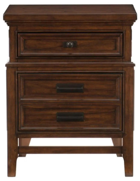 Homelegance Frazier Nightstand In Dark Cherry 1649-4