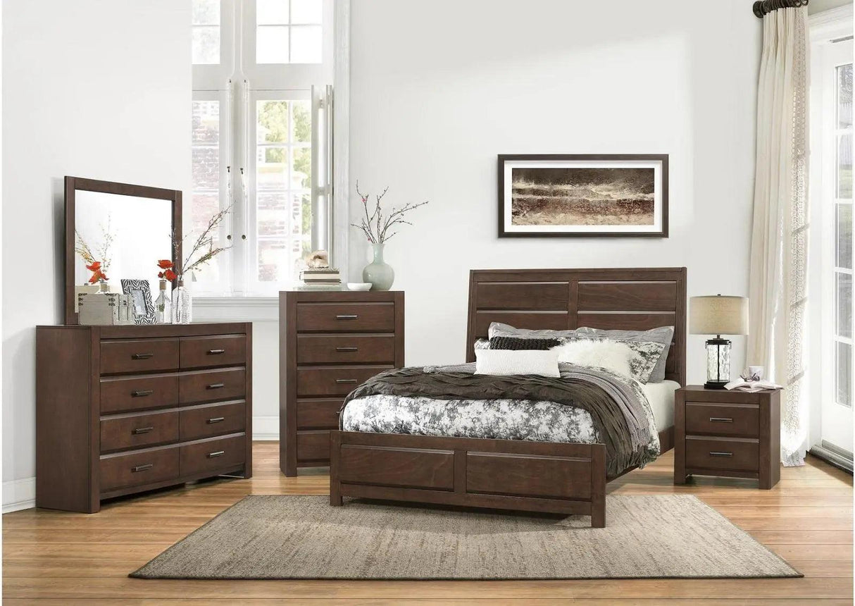 Homelegance Furniture Erwan 5 Drawer Chest In Dark Walnut 1961-9