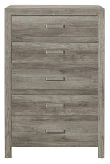 Homelegance Furniture Mandan 5 Drawer Chest In Weathered Gray 1910Gy-9