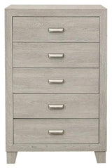 Homelegance Furniture Quinby 5 Drawer Chest In Light Brown 1525-9