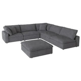 Homelegance - Guthrie 6-Piece Modular Sectional With Ottoman In Gray - 9546Gy*6Ot