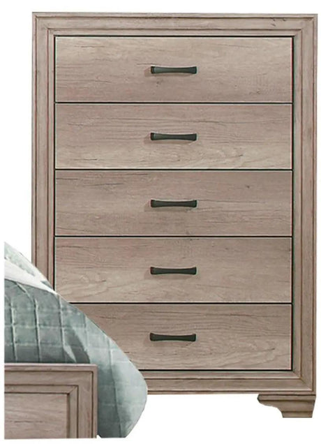 Homelegance Lonan 5 Drawer Chest In Natural 1955-9