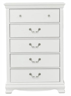 Lucida 5 Drawer Chest In White 2039W-9 | Homelegance