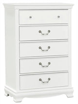 Homelegance Lucida 5 Drawer Chest In White 2039W-9