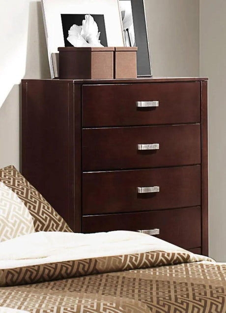 Homelegance Lyric 5 Drawer Chest In Dark Espresso 1737Nc-9