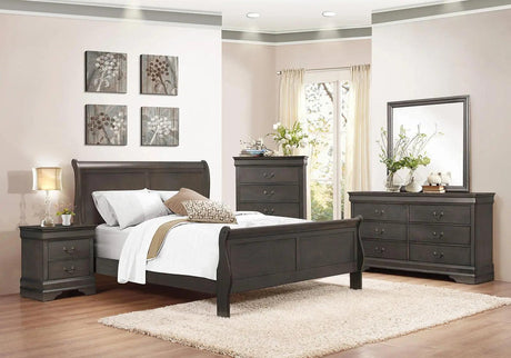 Homelegance Mayville 5 Drawer Chest In Gray 2147Sg-9