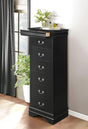 Mayville 6 Drawer Lingerie Chest In Black 2147Bk-12 | Homelegance