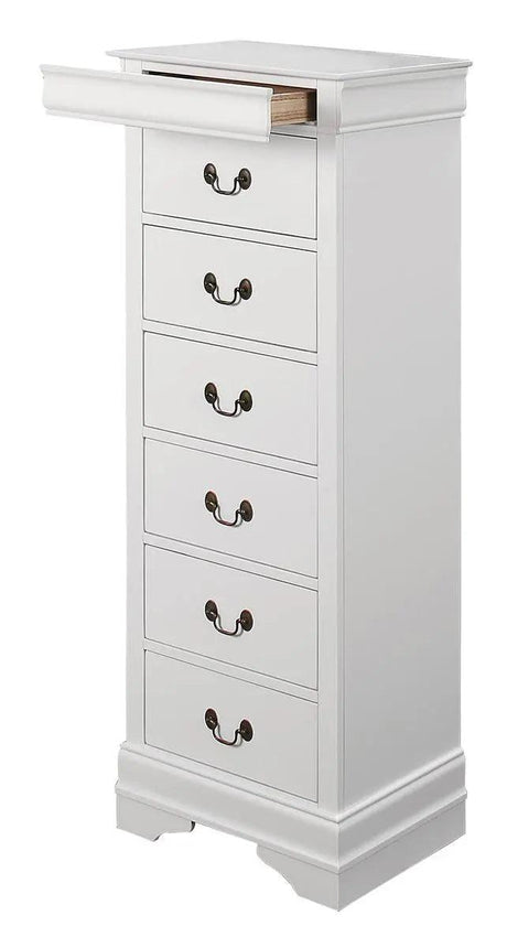 Homelegance Mayville 6 Drawer Lingerie Chest In White 2147W-12